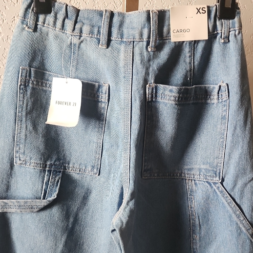 Forever 21 Light Blue Straight Leg Jeans - Picture 6 of 6